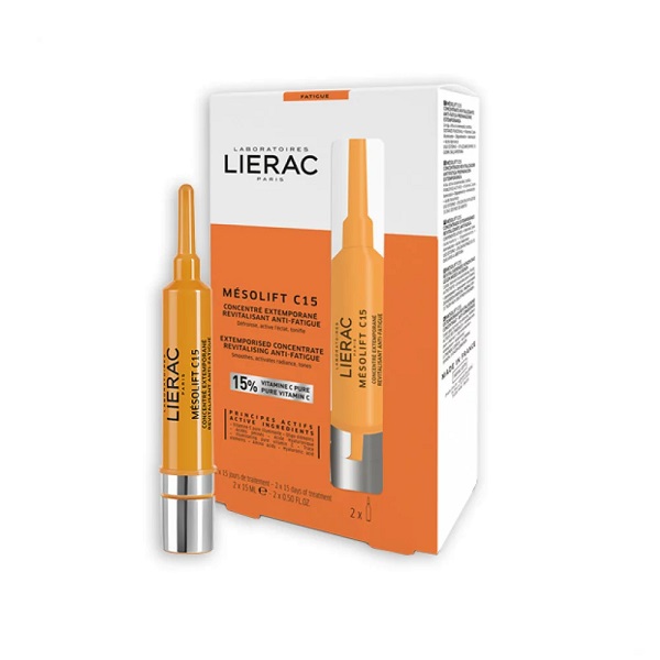 LIERAC MESOLIFT C15 Concentré Extemporané Revitalisant Anti-Fatigue 2x 15ml