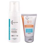 1 PACK INNOVADERM SUNNY SPF 50+ PEAU NORMALE A SECHE + MOUSSE NETTOYANT 150 ML