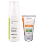 1 PACK INNOVADERM SPF 50+ PEAU MIXTE A GRASSE + MOUSSE NETTOYANT 150 ML