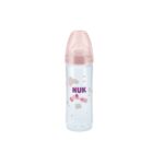 NUK BIBERON CLASSIC PP LOVE 250ML 6-18m ROSE/BLEU/GRIS