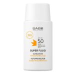 BABE FACIAL SUNSCREEN SUPER FLUIDE À L'ACIDE HYALURONIQUE SPF 50 + 50 ML