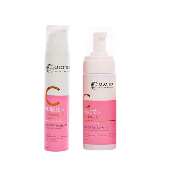 ALANIA PURETE +VIT C CREME HYDRATANTE 50ML + MOUSSE NETTOYANTE 150ML