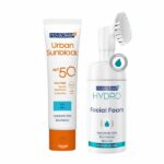 NOVACLEAR URBAN SUNBLOCK PROTECTION SPF 50+ PEAUX SÈCHES 40ml + NOVACLEAR HYDRO MOUSSE FACIAL 100ML+ BROSSE