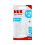 NUK FIRST CHOICE+ 2 TETINES TAILLE M 6-18M