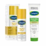1 Pack CETAPHIL SUN FACE FLUIDE TEINTE SPF50+ + CREME HYDRATANT 100 GR