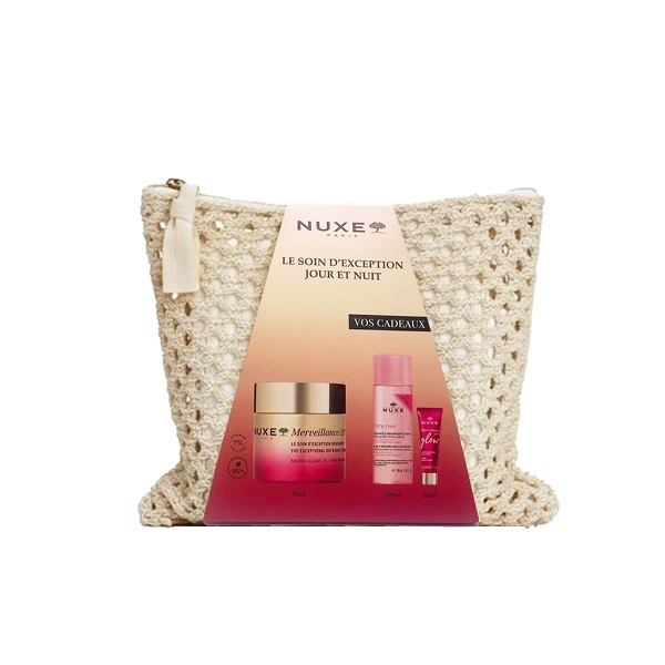 NUXE Trousse Le Soin D’exception Jour & Nuit + NUXE Merveillance Lift Glow La Crème Bonne Mine Effet Liftant (15 ml) (OFFERTE)