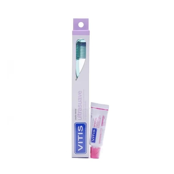 VITIS Brosse a dents Ultra Soft avec tube de 15 ml