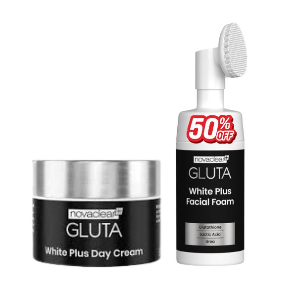 NOVACLEAR GLUTA ROUTINE ANTI TACHE CREME DE JOUR + MOUSSE NETTOYANT -50%