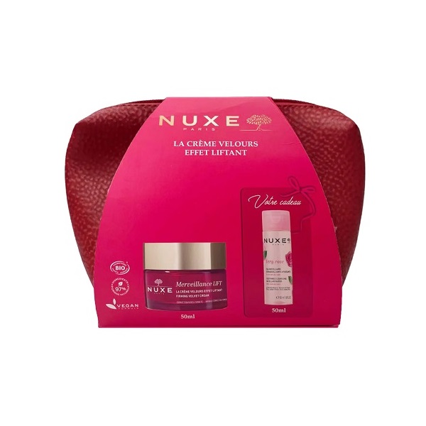NUXE Trousse La Crème Velours Effet Liftant + Very Rose Eau Micellaire Démaquillante Apaisante (50 ml) (OFFERTE)