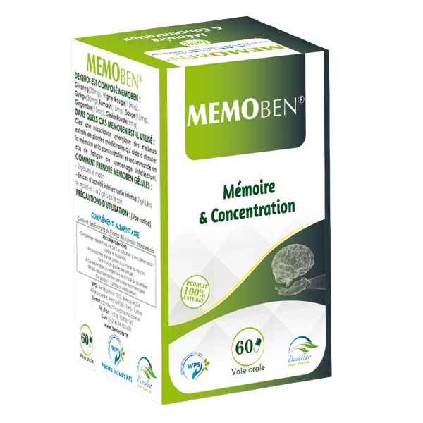 MEMOBEN MEMOIRE ET CONCENTRATION BT 30GEL