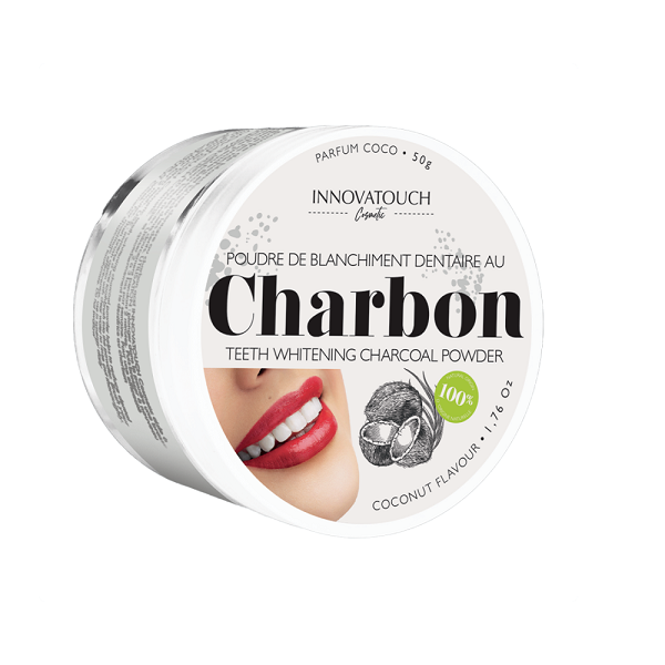 INNOVATOUCH - POUDRE DE BLANCHIMENT DENTAIRE AU CHARBON COCO 50G