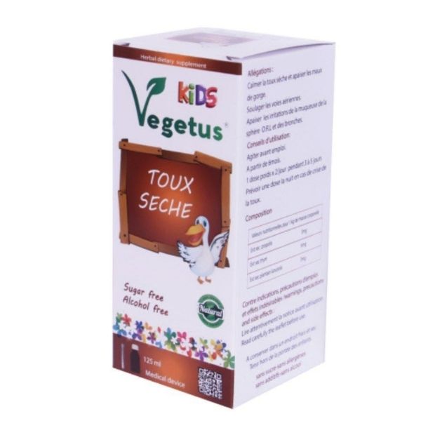 VEGETUS TOUX SECHE VEGETUS TOUX SECHE ENFANT ET ADULTE 125ML – Image 1